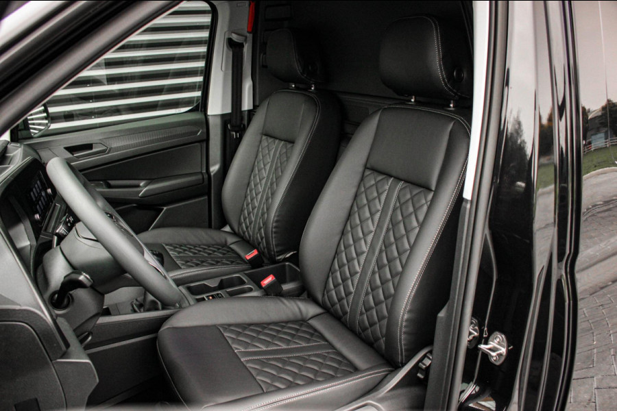 Volkswagen Caddy Cargo 2.0 TDI 199PK BLACK OPS / JB- EDITION / LEDEREN BEKLEDING / MAXTRON / SIDE- BARS/ VERLAGINGSVEREN/ELEK- PAK