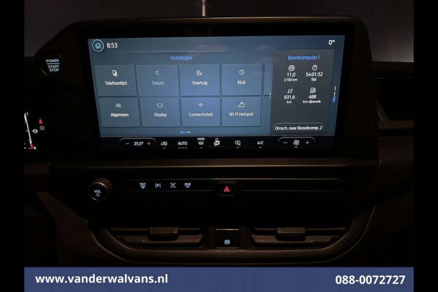 Ford Transit Custom 2.0 TDCI 136pk L2H1 Euro6 Airco | Camera | Apple Carplay | LED | Cruisecontrol Android Auto, Parkeersensoren, Verwarmde voorruit, Bijrijdersbank, 2800kg trekvermogen