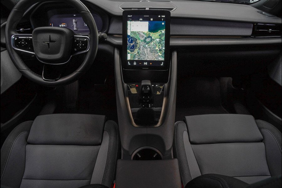 Polestar 2 Long Range Single Motor 78 kWh Pano 360 ° Pilot ACC Alcantara Stuurverwarming Memory seats Stoelverwarming voor & achter LM velgen