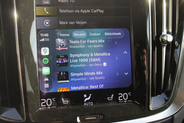 Volvo V60 T6 350PK Automaat Recharge AWD Inscription Panoramisch schuif-kanteldak / Semi elektrisch wegklapbare trekhaak / DAB+ / Apple Carplay / Lederen bekleding / 360graden camera