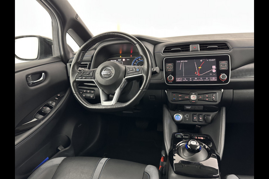 Nissan Leaf e+ Tekna 62 kWh {SOH-93%} (INCL.BTW) Aut.*LEATHER-MICROFIBRE | FULL-LED | ADAPTIVE-CRUISE | BOSE-AUDIO | TOP-VIEW | DAB | KEYLESS | NAVI-FULLMAP | DAB | HEATED-COMFORTSEATS | BLIND-SPOT | PRIVACY-GLASS | 17''ALU*
