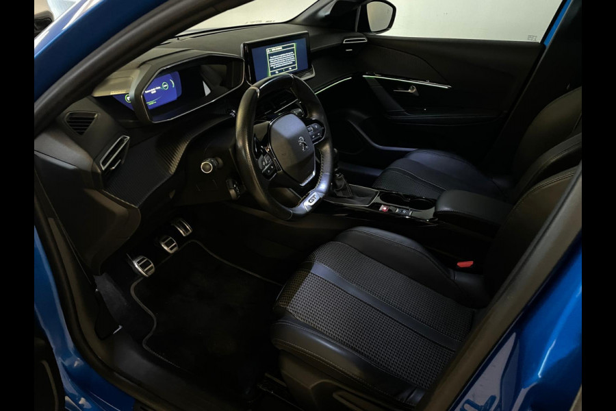 Peugeot 208 1.2 PureTech GT PANO AIRCO NAVI CRUISE BLUETOOTH LED METALLIC BLAUW PRIVACYGLAS ZEER NETTE AUTO