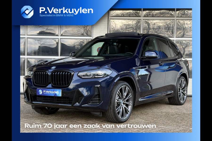 BMW X3 xDrive30e M SPORT | PANORAMA | TREKHAAK | HEAD UP | 21" LM VELGEN | SIDE ASSIST |