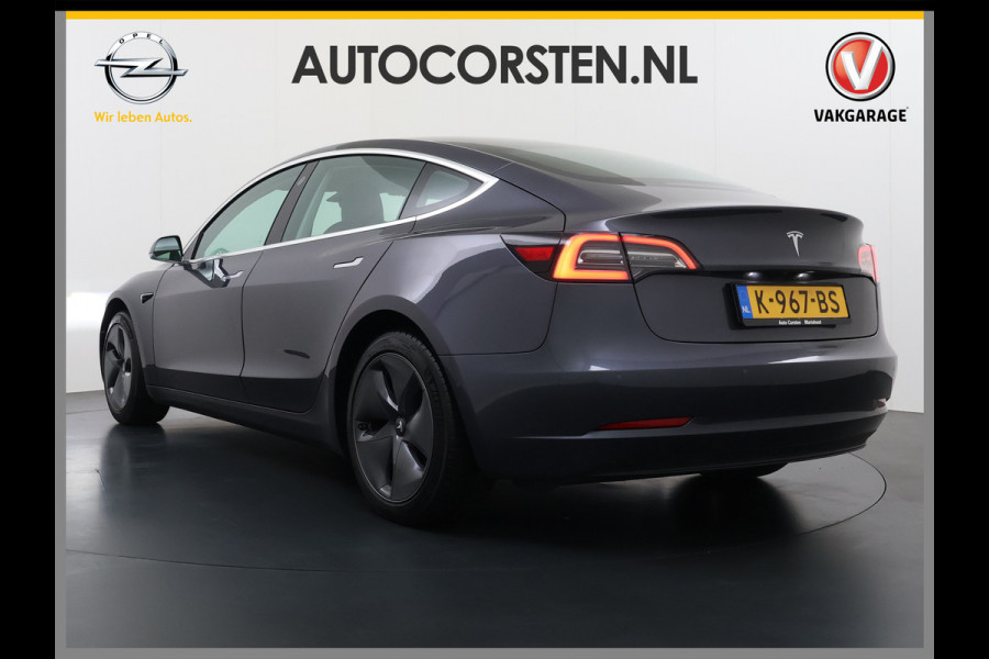 Tesla Model 3 RWD SR plus 325PK SOH 93% LFP Accu Lmv 18" AutoPilot Leder Panoramadak Adaptive-Cruise Camera's Elektr.-Stuur+Stoelen+Spiegels+G Navi LED DAB Voorverwarmen interieur via App Keyless One-Pedal-Drive 1e Eigenaar Origineel Nederlandse Auto Fabrieksgarantie op Accu en Motor tot 11-12-2028/160.000km