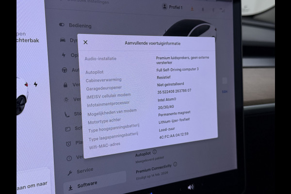 Tesla Model 3 RWD SR plus 325PK SOH 93% LFP Accu Lmv 18" AutoPilot Leder Panoramadak Adaptive-Cruise Camera's Elektr.-Stuur+Stoelen+Spiegels+G Navi LED DAB Voorverwarmen interieur via App Keyless One-Pedal-Drive 1e Eigenaar Origineel Nederlandse Auto Fabrieksgarantie op Accu en Motor tot 10-12-2028/160.000km