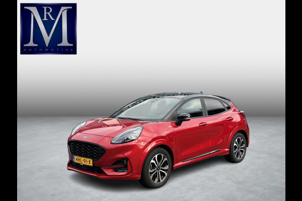 Ford Puma 1.0 EcoBoost Hybrid ST-Line Vignale | STOEL/STUUR VERWARMING | APPLECARPLAY/ANDROID AUTO | ELEK. ACHTERKLEP | DODEHOEK | KEYLESS | WINTER PACK | VOORUITVERWARMING| CAMERA| DEALER ONDERHOUDEN