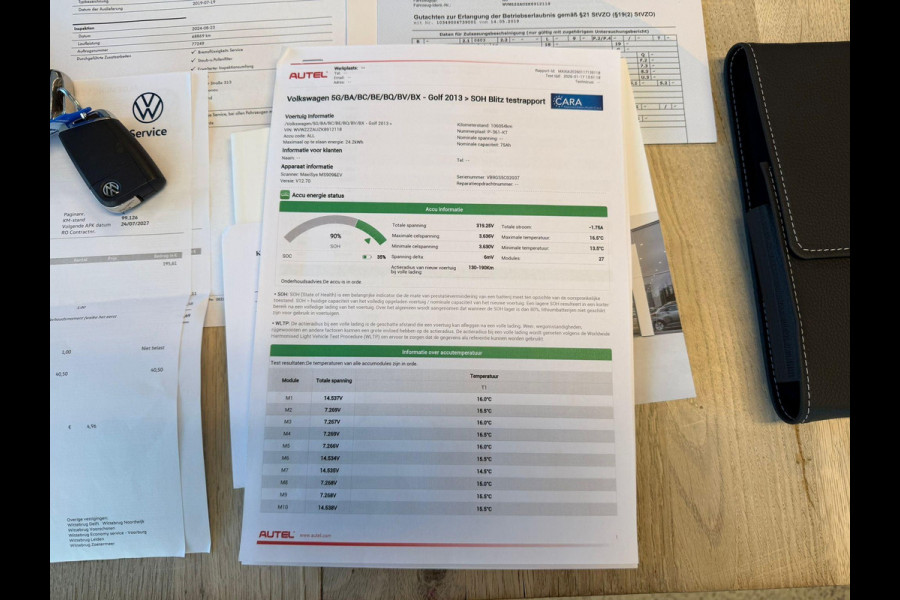 Volkswagen e-Golf e-Golf SOH 90% | WARMTEPOMP | CAMERA | VIRTUAL DASH | DODE HOEK | CARPLAY | STOELVERWARMING | ALL SEASON BANDEN | KEYLESS START & GO | RIJKLAAR INCL. 12 MND BOVAG GARANTIE