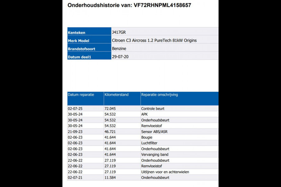 Citroën C3 Aircross 1.2 110PK PureTech Origins / Navigatie / Airco-ecc./ Pdc.A / Radio-multimedia / Apk 07-2026