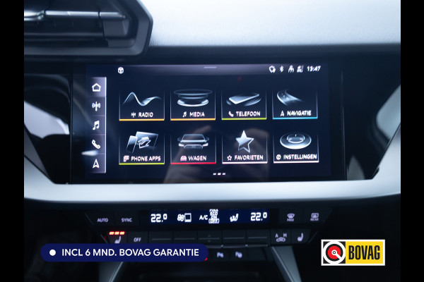 Audi A3 Sportback 40 TFSI e Advanced edition | Stoelverwarming | Camera | Adaptive Cruise | B&O Privacy glas, Automatisch inparkeren, App-connect, Led, Keyless