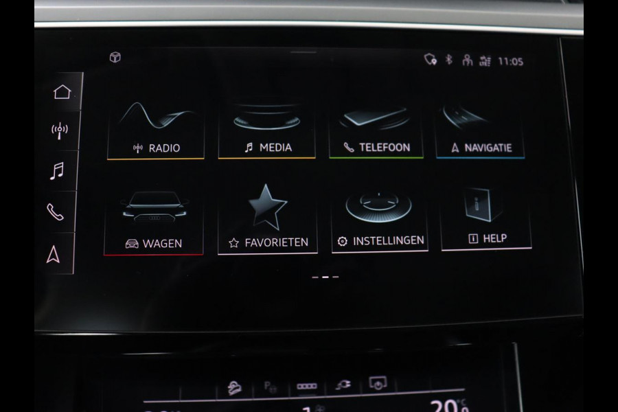 Audi e-tron 55 quattro edition 95kWh | SOH 92% | Leder | Carplay | Trekhaak | Virtual Cockpit | Navigatie | Luchtvering | Parkeerhulp | Audi Sound | Cruise control