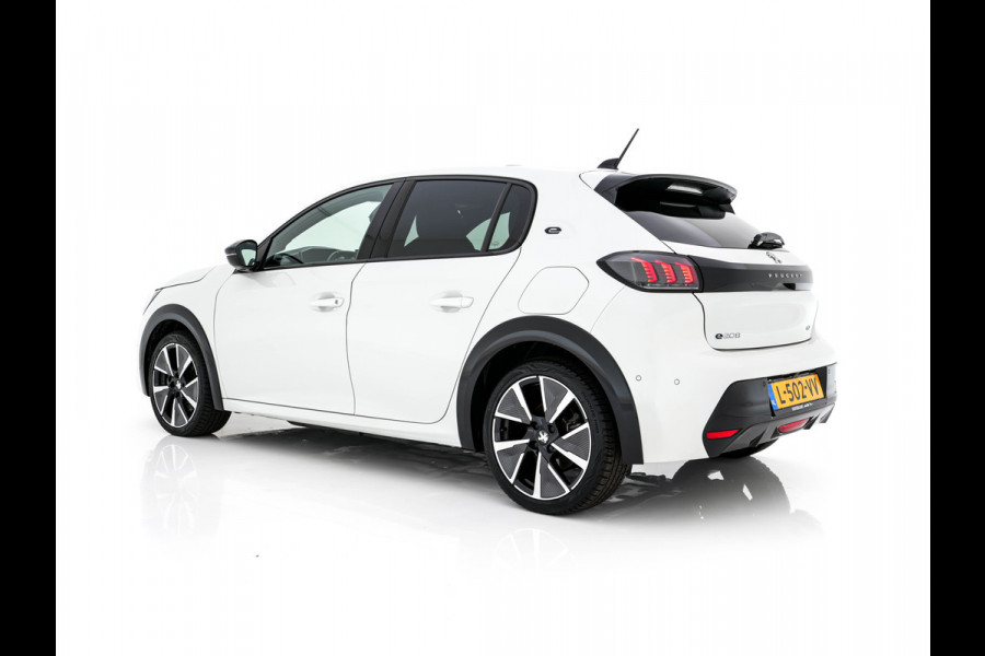 Peugeot e-208 EV GT Pack 50 kWh (3-Fase-11kW) {SOH-86%} (INCL-BTW) *HEATPUMP | PANO | FULL-LED | DIGI-COCKPIT | BLINDSPOT | CAMERA | LEATHER-ALCANTARA | AMBIENTLIGHT | NAVI-FULLMAP | LANE-ASSIST | KEYLESS | DAB | CCS-FASTLOADER | HEATED-SPORTSEATS