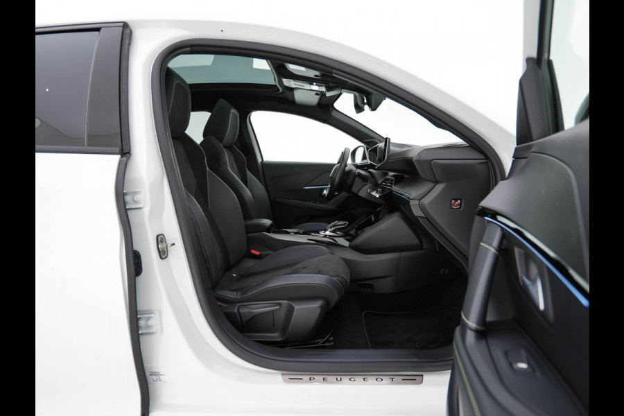 Peugeot e-208 EV GT Pack 50 kWh (3-Fase-11kW) {SOH-86%} (INCL-BTW) *HEATPUMP | PANO | FULL-LED | DIGI-COCKPIT | BLINDSPOT | CAMERA | LEATHER-ALCANTARA | AMBIENTLIGHT | NAVI-FULLMAP | LANE-ASSIST | KEYLESS | DAB | CCS-FASTLOADER | HEATED-SPORTSEATS