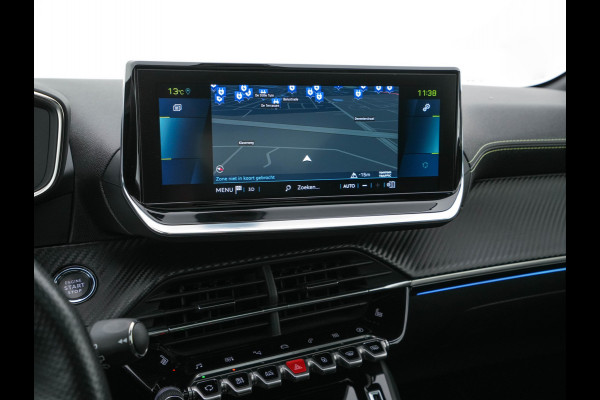 Peugeot e-208 EV GT Pack 50 kWh (3-Fase-11kW) {SOH-86%} (INCL-BTW) *HEATPUMP | PANO | FULL-LED | DIGI-COCKPIT | BLINDSPOT | CAMERA | LEATHER-ALCANTARA | AMBIENTLIGHT | NAVI-FULLMAP | LANE-ASSIST | KEYLESS | DAB | CCS-FASTLOADER | HEATED-SPORTSEATS