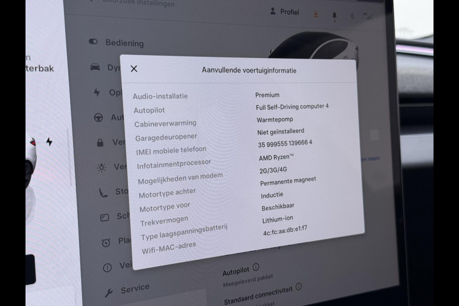 Tesla Model 3 Premium Long Range AWD 78 kWh ORGINELE AFN. TREKHAAK TESLA| AUTOPILOT| STOELVENTILATIE + VERWARMING| VOLLEDIGE TESLA GARANTIE T/M 01/2028 OF 80.000KM| DE HOOGVOLTACCU EN AANDRIJFLIJN TOT 2032 of 192.000KM |