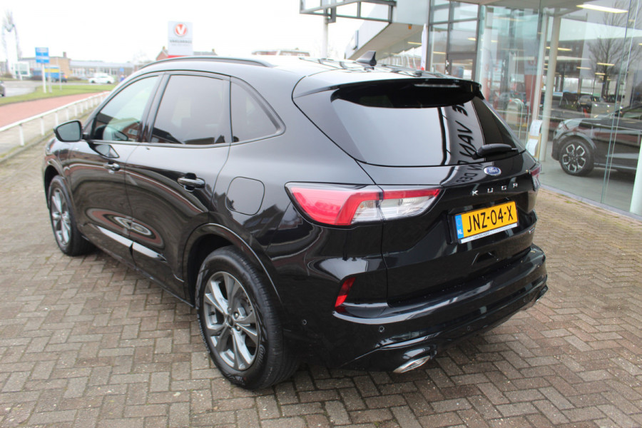 Ford Kuga 2.5 PHEV ST-Line X , 1500kg Trekgewicht Hybride rijden voor een reële prijs ! Adaptive Cruise Control, Stoel-, stuur- en voorraamverwarming, Climate Control, Metallic lak, Camera v+a, Elektr. achterklep, Side- en lane assist etc.