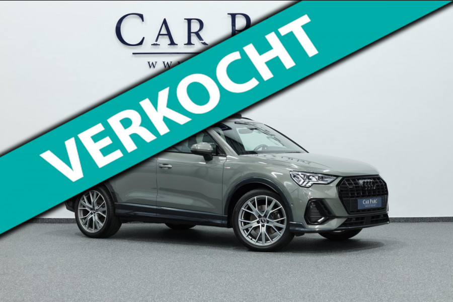 Audi Q3 45 2.0 TFSI quattro S edition 230+PK S-LINE/LED/SFEER/VIRTUAL/PANO/LEER+S.VERWARMING/20" LMV/CAM/ACC/ECC/12 MND GARANTIE!