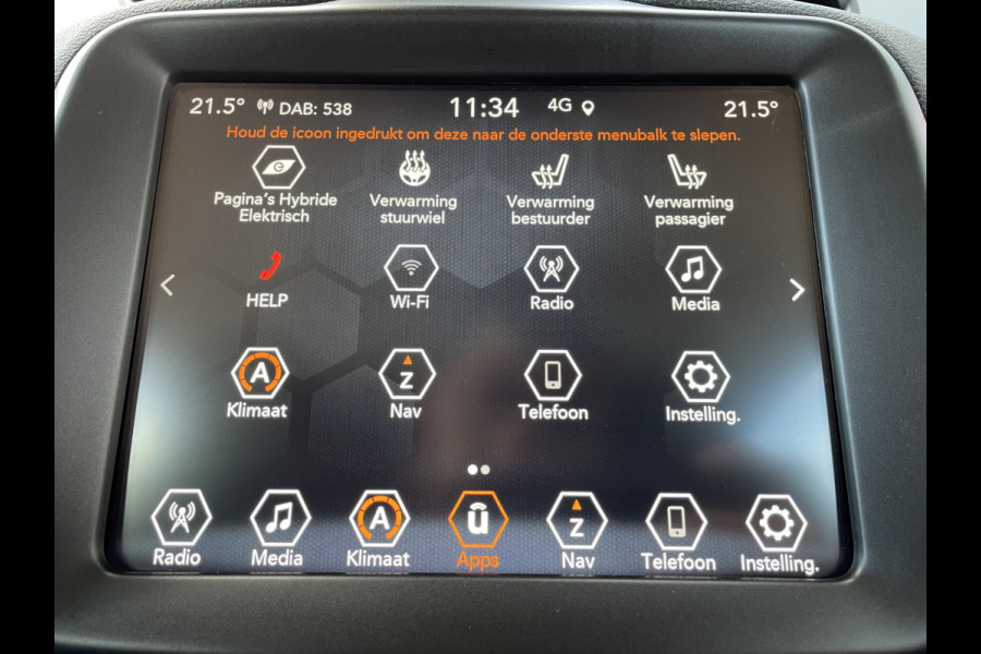 Jeep Renegade 1.5T e-Hybrid Limited (Stoel-/- stuurwiel verwarming - Camera - Keyless Entry - Navigatie - Automatische Airco - LED - Parkeerse