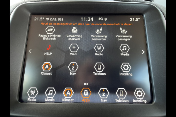 Jeep Renegade 1.5T e-Hybrid Limited (Stoel-/- stuurwiel verwarming - Camera - Keyless Entry - Navigatie - Automatische Airco - LED - Parkeerse