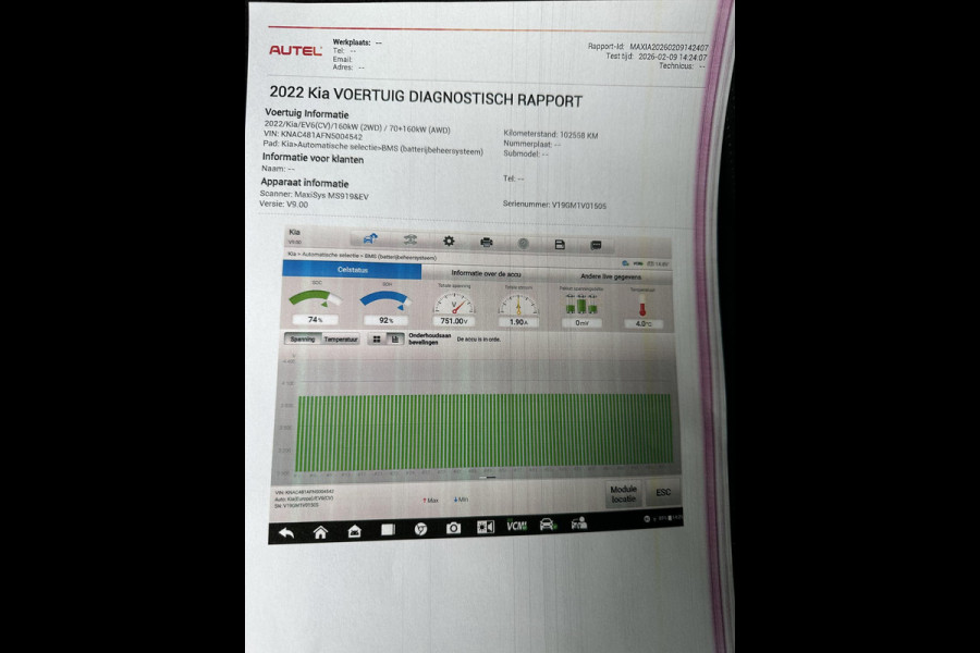 Kia Ev6 GT-Line 77.4 kWh | SOH 92% | Panoramadak | Camera | Trekhaak | Apple Carplay | Cruise Control |