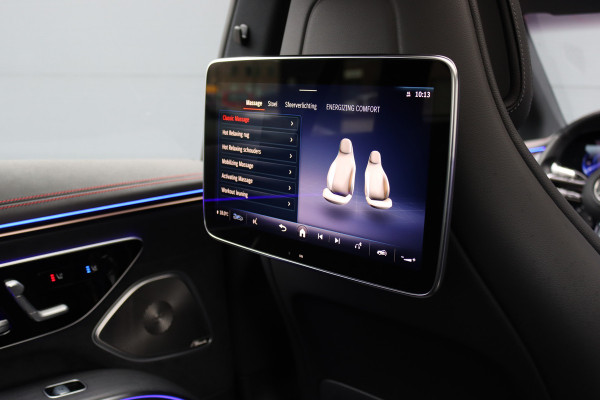 Mercedes-Benz EQS 500 4MATIC AMG Line 108 kWh | Luchtvering | Achterasbesturing | Distronic+ | Memory | Nekverwarming | Massage | Entertainment Achter+ | Verwarmd Stuurwiel | HUD | Burmester | Panoramadak | Digital Light |