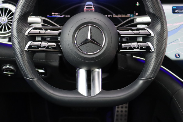 Mercedes-Benz EQS 500 4MATIC AMG Line 108 kWh | Luchtvering | Achterasbesturing | Distronic+ | Memory | Nekverwarming | Massage | Entertainment Achter+ | Verwarmd Stuurwiel | HUD | Burmester | Panoramadak | Digital Light |