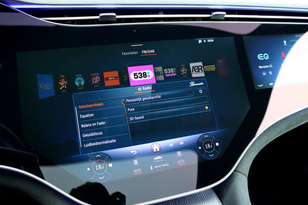 Mercedes-Benz EQS 500 4MATIC AMG Line 108 kWh | Luchtvering | Achterasbesturing | Distronic+ | Memory | Nekverwarming | Massage | Entertainment Achter+ | Verwarmd Stuurwiel | HUD | Burmester | Panoramadak | Digital Light |