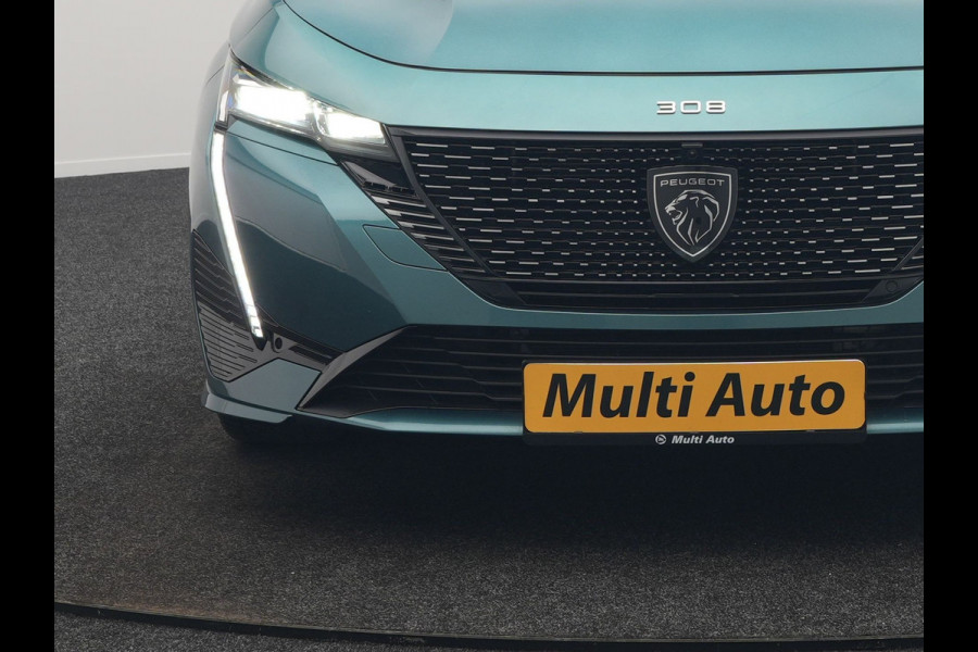 Peugeot 308 SW 1.6 Plug In Hybrid GT Pack Business 225pk Dealer O.H. PHEV | Panodak | Adaptive Cruise | 360 Camera | Lederen Sportstoelen Massage & Memory | Focal Sound | Stoelen & Stuur Verwarmd | Sfeerverlichting | Apple Carplay | Keyless | Navigatie | DAB |