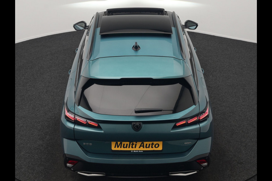 Peugeot 308 SW 1.6 Plug In Hybrid GT Pack Business 225pk Dealer O.H. PHEV | Panodak | Adaptive Cruise | 360 Camera | Lederen Sportstoelen Massage & Memory | Focal Sound | Stoelen & Stuur Verwarmd | Sfeerverlichting | Apple Carplay | Keyless | Navigatie | DAB |