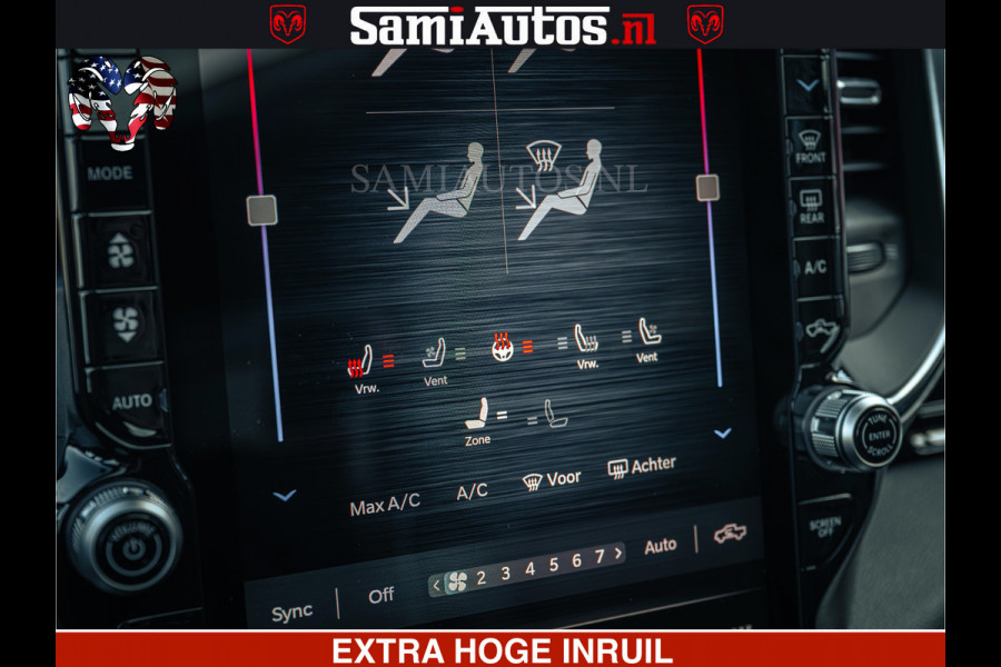 Dodge Ram 1500 Night Premium | Full Option | De Meest Luxe Pick-Up in zijn Klasse | Comfortabele Dubbele Cabine met Royale 5 Zitplaatsen | BPM vrij | Nu Leverbaar uit Voorraad | Voorraad Nr 2200 - 0886