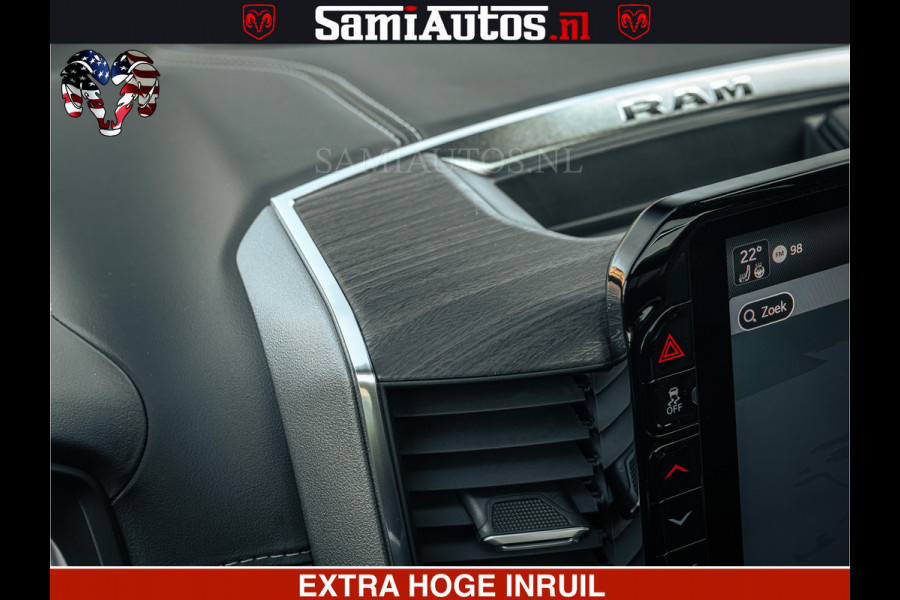 Dodge Ram 1500 Night Premium | Full Option | De Meest Luxe Pick-Up in zijn Klasse | Comfortabele Dubbele Cabine met Royale 5 Zitplaatsen | BPM vrij | Nu Leverbaar uit Voorraad | Voorraad Nr 2200 - 0886