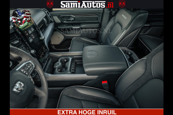 Dodge Ram 1500 Night Premium | Full Option | De Meest Luxe Pick-Up in zijn Klasse | Comfortabele Dubbele Cabine met Royale 5 Zitplaatsen | BPM vrij | Nu Leverbaar uit Voorraad | Voorraad Nr 2200 - 0886