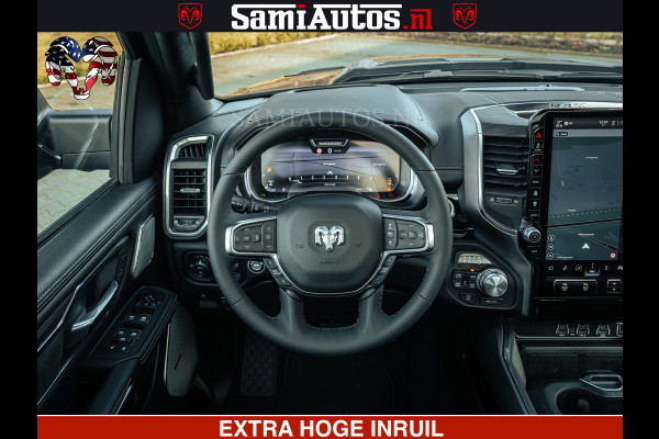 Dodge Ram 1500 Night Premium | Full Option | De Meest Luxe Pick-Up in zijn Klasse | Comfortabele Dubbele Cabine met Royale 5 Zitplaatsen | BPM vrij | Nu Leverbaar uit Voorraad | Voorraad Nr 2200 - 0886