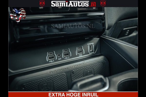 Dodge Ram 1500 Night Premium | Full Option | De Meest Luxe Pick-Up in zijn Klasse | Comfortabele Dubbele Cabine met Royale 5 Zitplaatsen | BPM vrij | Nu Leverbaar uit Voorraad | Voorraad Nr 2200 - 0886