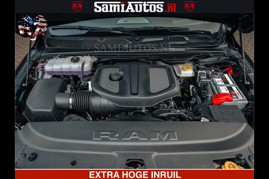 Dodge Ram 1500 Night Premium | Full Option | De Meest Luxe Pick-Up in zijn Klasse | Comfortabele Dubbele Cabine met Royale 5 Zitplaatsen | BPM vrij | Nu Leverbaar uit Voorraad | Voorraad Nr 2200 - 0886