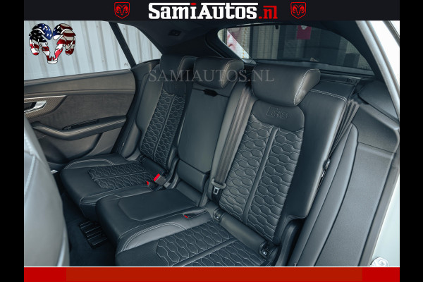 Audi RS Q8 RSQ8 600PK 4.0 TFSI | MATT OLIVE GREEN | QUATTRO | MEGA VOLLE RSQ8 | BANG & OLUFSEN | HUD | 4 WIELBESTURING | 23 INCH AUDI SPORT WHEELS | RS BEKLEDING ZWART | PANO | SOFTCLOSE | De Lamborghini Urus en Audi RS Q8 zijn beide supersnelle SUV's met dezelfde basis (4.0L V8 twin-turbo motor van de VW Group)