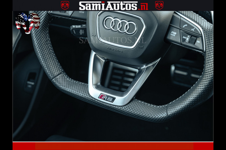 Audi RS Q8 RSQ8 600PK 4.0 TFSI | MATT OLIVE GREEN | QUATTRO | MEGA VOLLE RSQ8 | BANG & OLUFSEN | HUD | 4 WIELBESTURING | 23 INCH AUDI SPORT WHEELS | RS BEKLEDING ZWART | PANO | SOFTCLOSE | De Lamborghini Urus en Audi RS Q8 zijn beide supersnelle SUV's met dezelfde basis (4.0L V8 twin-turbo motor van de VW Group)