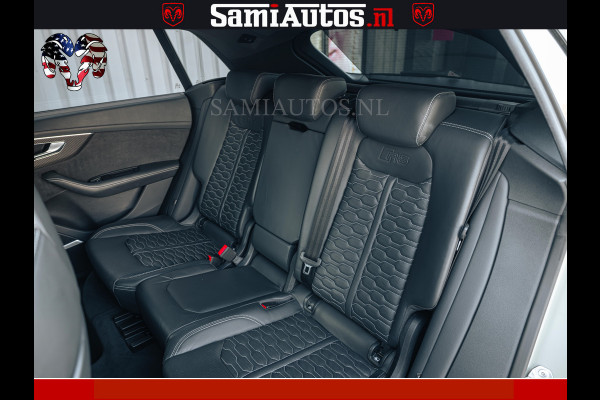 Audi RS Q8 RSQ8 600PK 4.0 TFSI | MATT OLIVE GREEN | QUATTRO | MEGA VOLLE RSQ8 | BANG & OLUFSEN | HUD | 4 WIELBESTURING | 23 INCH AUDI SPORT WHEELS | RS BEKLEDING ZWART | PANO | SOFTCLOSE | De Lamborghini Urus en Audi RS Q8 zijn beide supersnelle SUV's met dezelfde basis (4.0L V8 twin-turbo motor van de VW Group)
