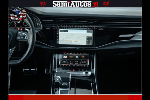 Audi RS Q8 RSQ8 600PK 4.0 TFSI | MATT OLIVE GREEN | QUATTRO | MEGA VOLLE RSQ8 | BANG & OLUFSEN | HUD | 4 WIELBESTURING | 23 INCH AUDI SPORT WHEELS | RS BEKLEDING ZWART | PANO | SOFTCLOSE | De Lamborghini Urus en Audi RS Q8 zijn beide supersnelle SUV's met dezelfde basis (4.0L V8 twin-turbo motor van de VW Group)