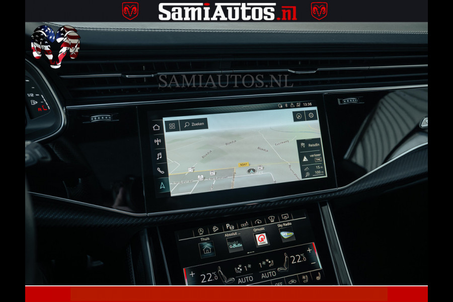 Audi RS Q8 RSQ8 600PK 4.0 TFSI | MATT OLIVE GREEN | QUATTRO | MEGA VOLLE RSQ8 | BANG & OLUFSEN | HUD | 4 WIELBESTURING | 23 INCH AUDI SPORT WHEELS | RS BEKLEDING ZWART | PANO | SOFTCLOSE | De Lamborghini Urus en Audi RS Q8 zijn beide supersnelle SUV's met dezelfde basis (4.0L V8 twin-turbo motor van de VW Group)