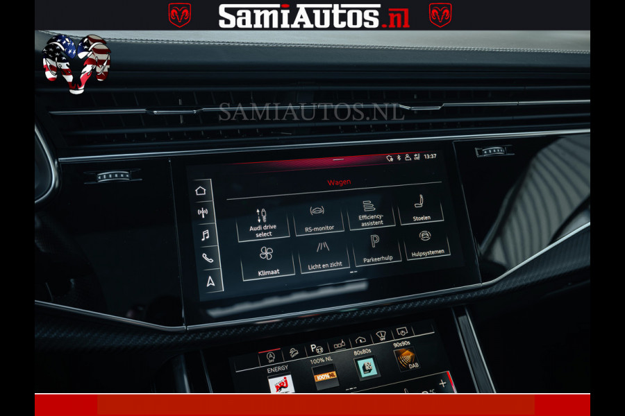 Audi RS Q8 RSQ8 600PK 4.0 TFSI | MATT OLIVE GREEN | QUATTRO | MEGA VOLLE RSQ8 | BANG & OLUFSEN | HUD | 4 WIELBESTURING | 23 INCH AUDI SPORT WHEELS | RS BEKLEDING ZWART | PANO | SOFTCLOSE | De Lamborghini Urus en Audi RS Q8 zijn beide supersnelle SUV's met dezelfde basis (4.0L V8 twin-turbo motor van de VW Group)