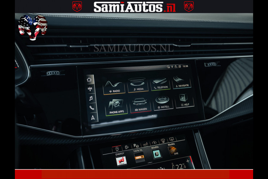 Audi RS Q8 RSQ8 600PK 4.0 TFSI | MATT OLIVE GREEN | QUATTRO | MEGA VOLLE RSQ8 | BANG & OLUFSEN | HUD | 4 WIELBESTURING | 23 INCH AUDI SPORT WHEELS | RS BEKLEDING ZWART | PANO | SOFTCLOSE | De Lamborghini Urus en Audi RS Q8 zijn beide supersnelle SUV's met dezelfde basis (4.0L V8 twin-turbo motor van de VW Group)