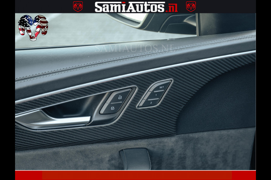 Audi RS Q8 RSQ8 600PK 4.0 TFSI | MATT OLIVE GREEN | QUATTRO | MEGA VOLLE RSQ8 | BANG & OLUFSEN | HUD | 4 WIELBESTURING | 23 INCH AUDI SPORT WHEELS | RS BEKLEDING ZWART | PANO | SOFTCLOSE | De Lamborghini Urus en Audi RS Q8 zijn beide supersnelle SUV's met dezelfde basis (4.0L V8 twin-turbo motor van de VW Group)