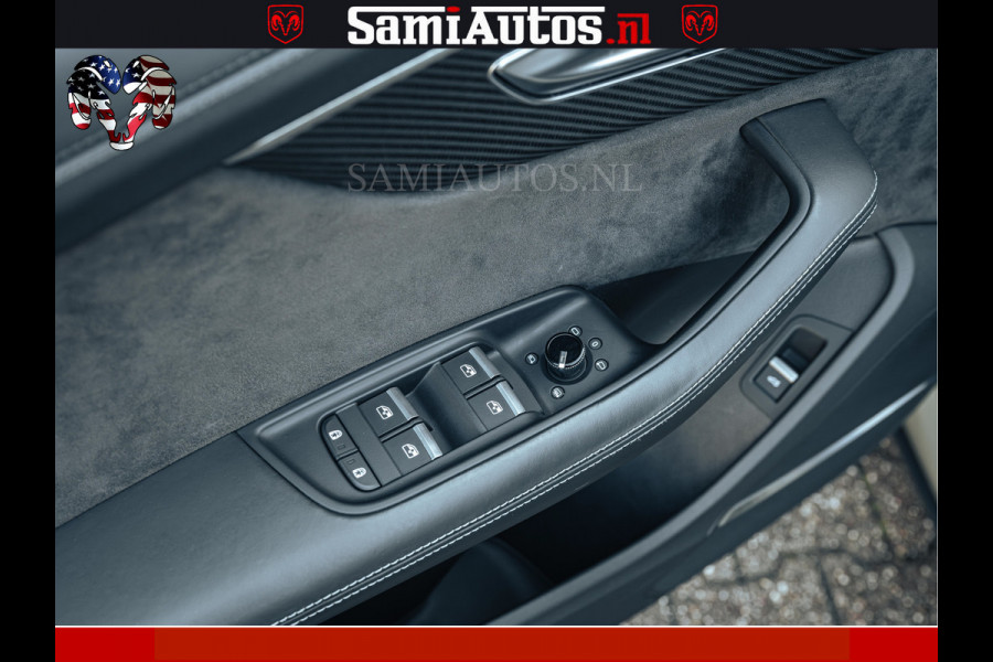 Audi RS Q8 RSQ8 600PK 4.0 TFSI | MATT OLIVE GREEN | QUATTRO | MEGA VOLLE RSQ8 | BANG & OLUFSEN | HUD | 4 WIELBESTURING | 23 INCH AUDI SPORT WHEELS | RS BEKLEDING ZWART | PANO | SOFTCLOSE | De Lamborghini Urus en Audi RS Q8 zijn beide supersnelle SUV's met dezelfde basis (4.0L V8 twin-turbo motor van de VW Group)