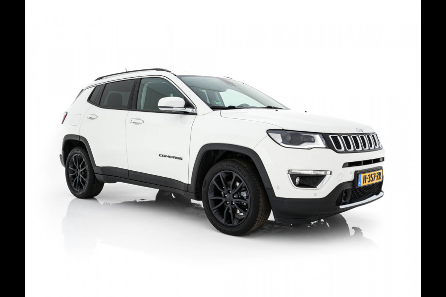 Jeep Compass 1.3T Limited (INCL-BTW) *LEATHER-MICROFIBRE | FULL-LED | NAVI-FULLMAP | KEYLESS | COMFORTSEATS | CAMERA | PRIVACYGLASS | DAB | ECC | PDC | CRUISE | TOWBAR | LANE-ASSIST | CAPRLAY | 18''ALU*