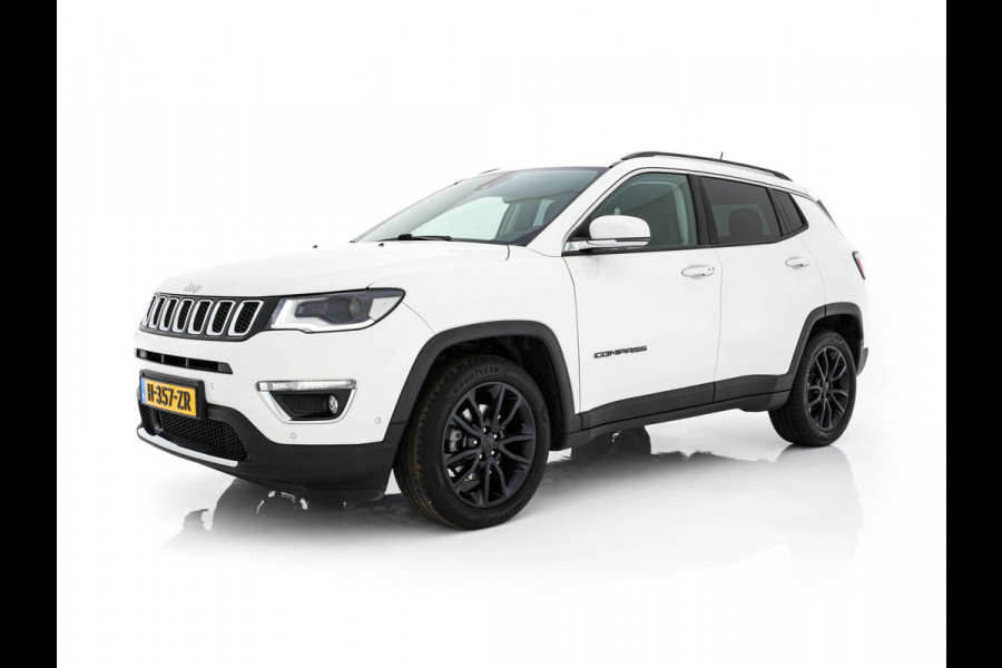Jeep Compass 1.3T Limited (INCL-BTW) *LEATHER-MICROFIBRE | FULL-LED | NAVI-FULLMAP | KEYLESS | COMFORTSEATS | CAMERA | PRIVACYGLASS | DAB | ECC | PDC | CRUISE | TOWBAR | LANE-ASSIST | CAPRLAY | 18''ALU*