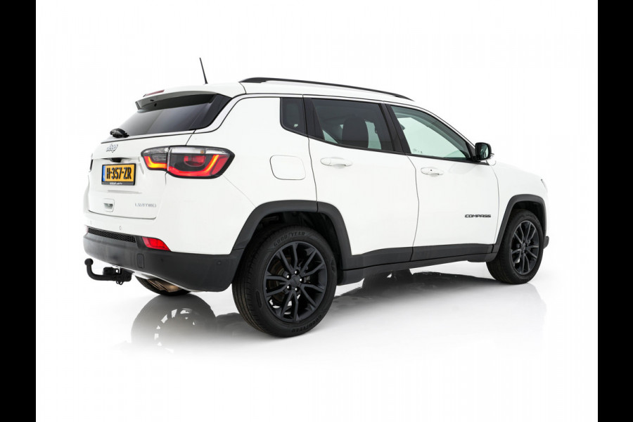 Jeep Compass 1.3T Limited (INCL-BTW) *LEATHER-MICROFIBRE | FULL-LED | NAVI-FULLMAP | KEYLESS | COMFORTSEATS | CAMERA | PRIVACYGLASS | DAB | ECC | PDC | CRUISE | TOWBAR | LANE-ASSIST | CAPRLAY | 18''ALU*