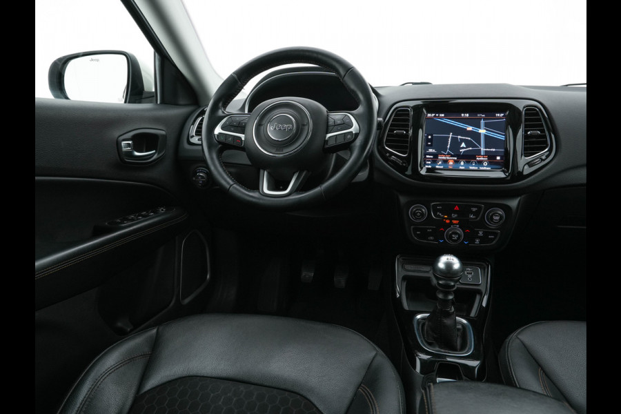 Jeep Compass 1.3T Limited (INCL-BTW) *LEATHER-MICROFIBRE | FULL-LED | NAVI-FULLMAP | KEYLESS | COMFORTSEATS | CAMERA | PRIVACYGLASS | DAB | ECC | PDC | CRUISE | TOWBAR | LANE-ASSIST | CAPRLAY | 18''ALU*