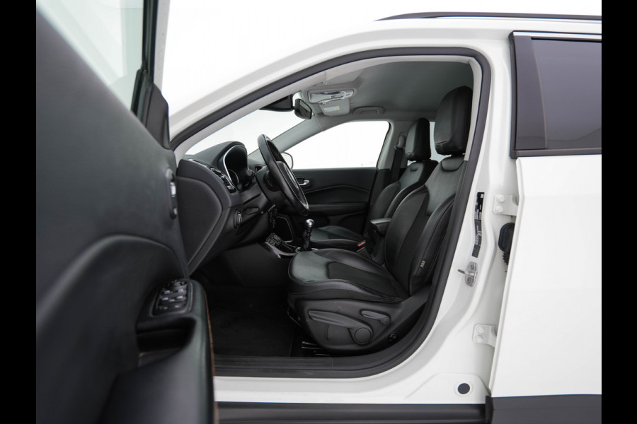 Jeep Compass 1.3T Limited (INCL-BTW) *LEATHER-MICROFIBRE | FULL-LED | NAVI-FULLMAP | KEYLESS | COMFORTSEATS | CAMERA | PRIVACYGLASS | DAB | ECC | PDC | CRUISE | TOWBAR | LANE-ASSIST | CAPRLAY | 18''ALU*
