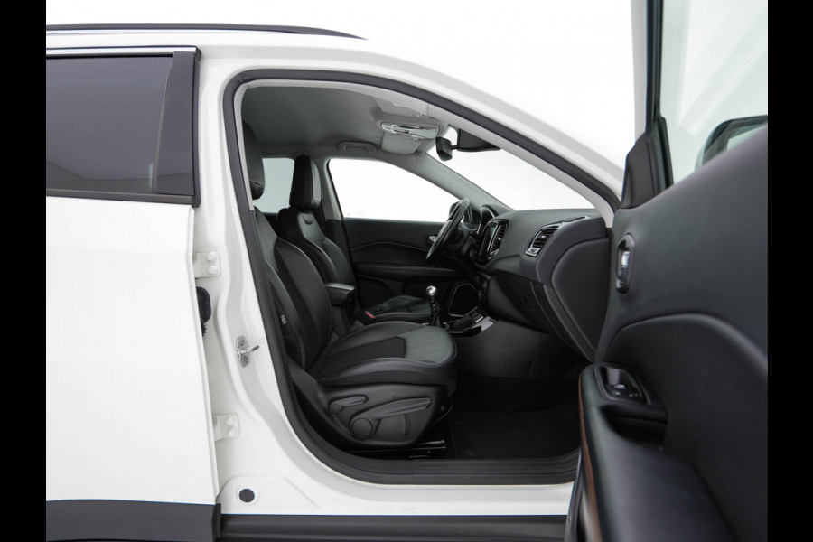 Jeep Compass 1.3T Limited (INCL-BTW) *LEATHER-MICROFIBRE | FULL-LED | NAVI-FULLMAP | KEYLESS | COMFORTSEATS | CAMERA | PRIVACYGLASS | DAB | ECC | PDC | CRUISE | TOWBAR | LANE-ASSIST | CAPRLAY | 18''ALU*