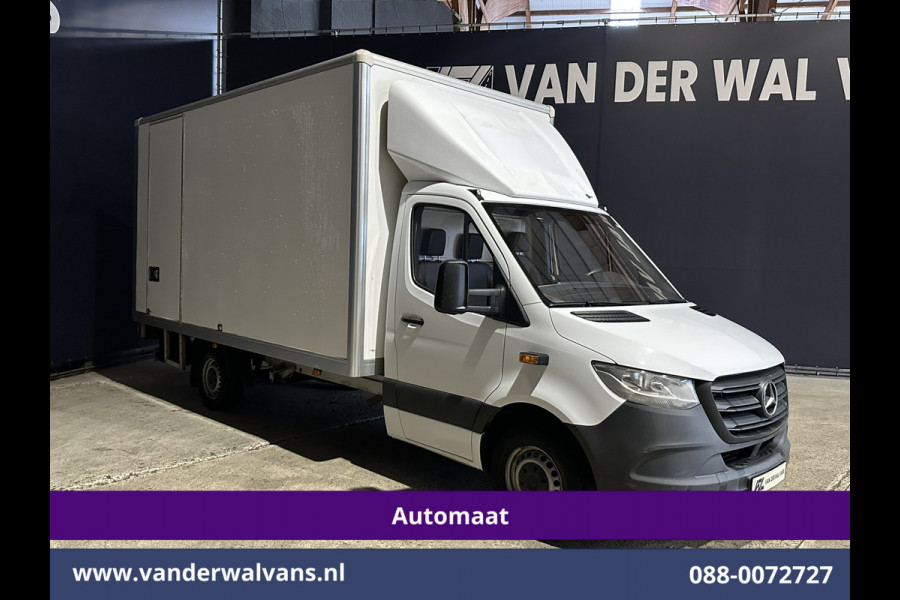 Mercedes-Benz Sprinter 314CDI 143pk Automaat Bakwagen 21m3 KUUB Laadklep Zijdeur Euro6 Airco | Bijrijdersbank Lat om Lat, Leren bekleding